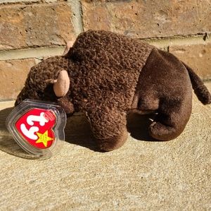 🦬 Vintage TY Beanie Baby Roam the Buffalo
